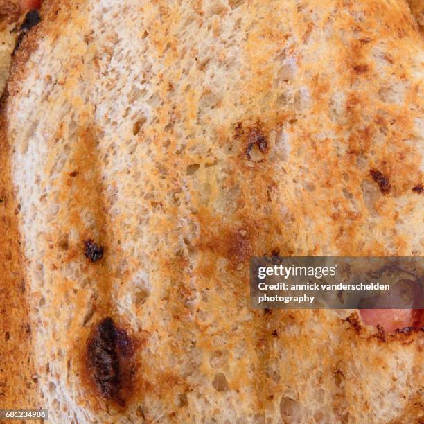 close-up croque monsieur. - pain de mie stock pictures, royalty-free photos & images