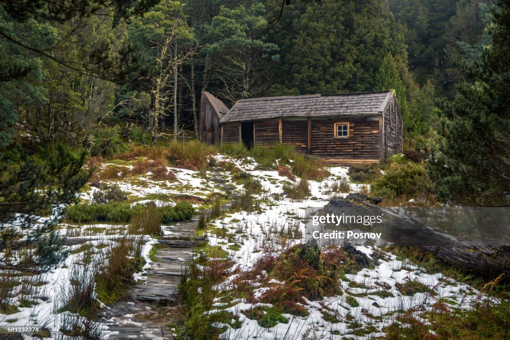 Du Cane Hut at Overland Track, Tasmania