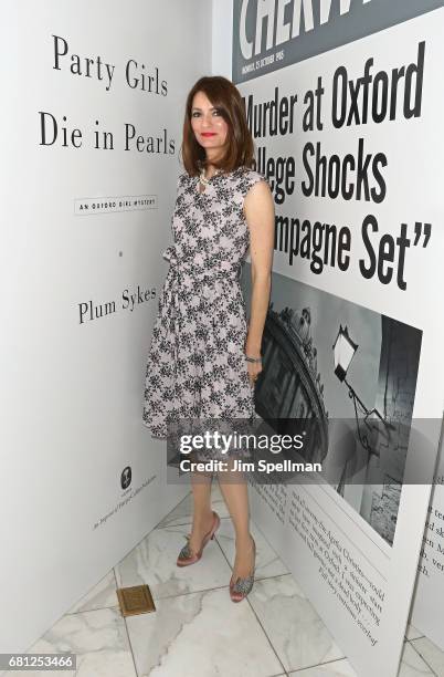 Writer Plum Sykes attends her "Party Girls Die In Pearls" book launch celebration at Brooks Brothers on May 9, 2017 in New York City.