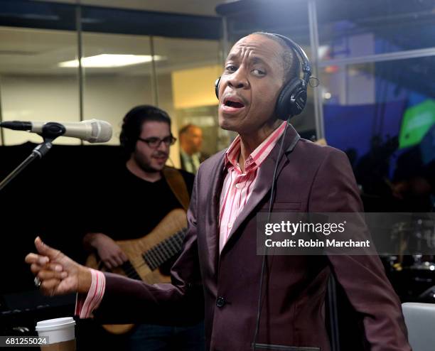 Freddie Jackson performs on SiriusXM's The Groove Channel at SiriusXM Studios on May 9, 2017 in New York City.