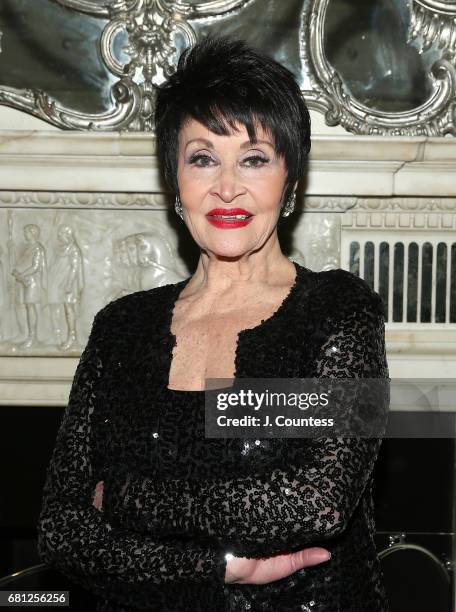 Singer/dancer Chita Rivera poses for a photo at Cafe Carlyle on May 9, 2017 in New York City.