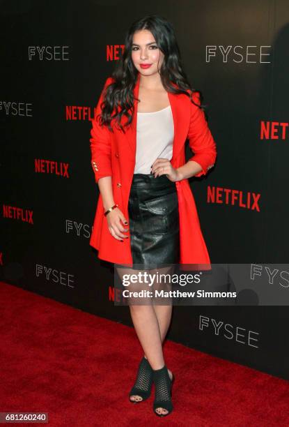 Actress Isabella Gomez attends The Women Of Netflix's "One Day At A Time" For Your Consideration Event at Netflix FYSee Space on May 9, 2017 in...