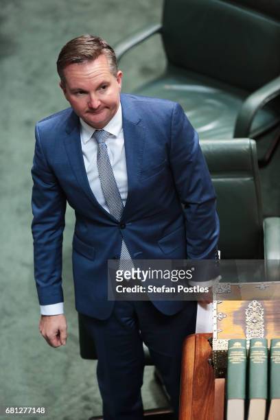 Opposition Treasurer Chris Bowen after question time at Parliament House on May 10, 2017 in Canberra, Australia. The Turnbull Government's second...