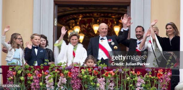 Leah Isadora Behn, Princess Ingrid Alexandra, Prince Sverre Magnus, Maud Angelica Behn, Queen Sonja, Emma Tallulah Behn, King Harald, Crown Princess...
