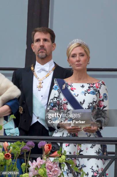 Crown Prince Pavlos, and Crown Princess Marie Chantal of Greece, attend an official Gala dinner at the Royal Palace, in Oslo, as part of The...