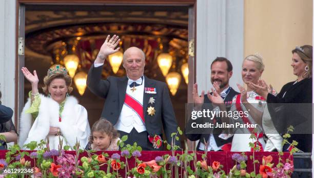 Queen Sonja of Norway,Emma Tallulah Behn, King Harald of Norway, Crown Princess Mette-Marit, Crown Prince Haakon and Princess Martha Louise of Norway...