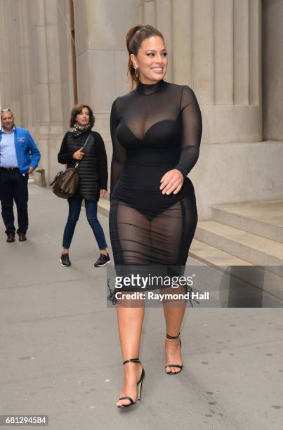 Model Ashley Graham is seen walking in Soho on May 9, 2017 in New York City.