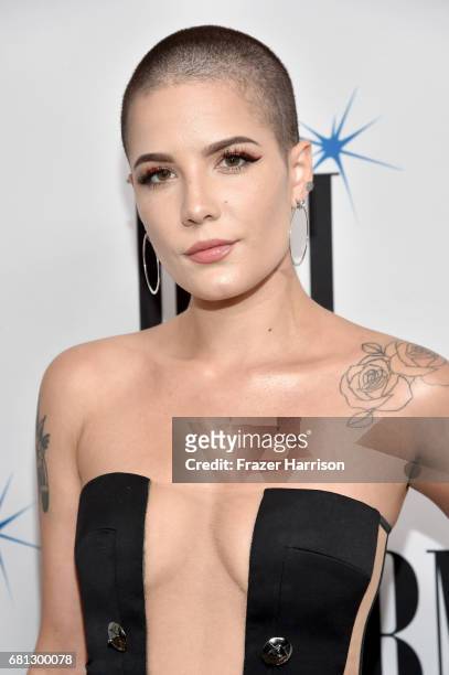 Singer Halsey at the Broadcast Music, Inc honors Barry Manilow at the 65th Annual BMI Pop Awards on May 9, 2017 in Los Angeles, California.