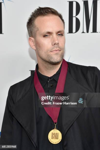 Singer-songwriter Justin Tranter at the Broadcast Music, Inc honors Barry Manilow at the 65th Annual BMI Pop Awards on May 9, 2017 in Los Angeles,...
