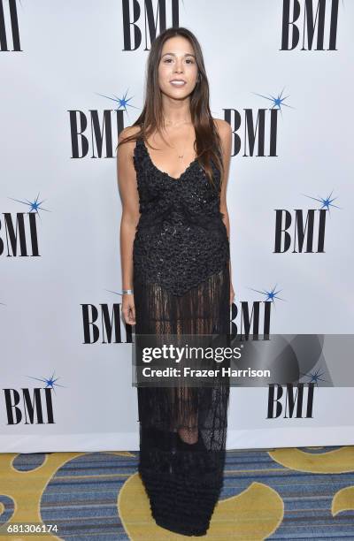 Singer-songwriter Ali Tamposi at the Broadcast Music, Inc honors Barry Manilow at the 65th Annual BMI Pop Awards on May 9, 2017 in Los Angeles,...