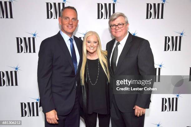 President and CEO Michael O'Neill, BMI V.P. And General Manager Barbara Cane and Senior Vice President, Writer/Publisher Relations at BMI, Phillip R....
