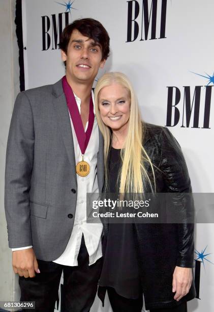 Singer-songwriter Teddy Geiger and BMI vice president and general manager, writer/publisher relations Barbara Cane at the Broadcast Music, Inc honors...