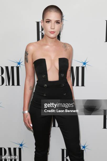 Singer Halsey arrives at the 65th Annual BMI Pop Awards at the Beverly Wilshire Four Seasons Hotel on May 9, 2017 in Beverly Hills, California.