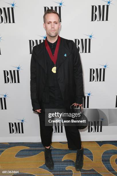 Singer/Songwriter Justin Tranter arrives at the 65th Annual BMI Pop Awards at the Beverly Wilshire Four Seasons Hotel on May 9, 2017 in Beverly...