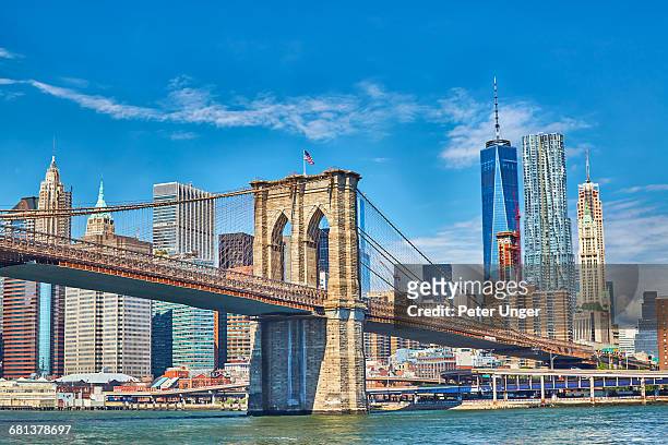 brooklyn bridge,new york city,usa - ブルックリン橋 ストックフォトと画像