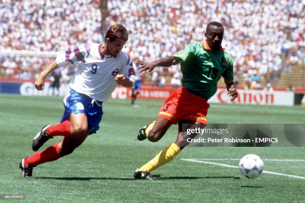 Soccer - World Cup USA 94 - Group B - Russia v Cameroon