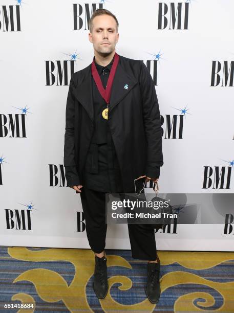 Justin Tranter arrives to the 65th Annual BMI Pop Awards held at the Beverly Wilshire Four Seasons Hotel on May 9, 2017 in Beverly Hills, California.