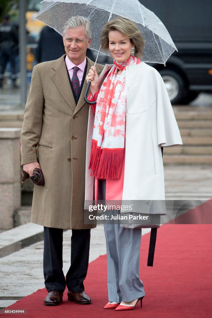 King and Queen Of Norway Celebrate Their 80th Birthdays - Lunch on the Royal Yacht - Day 2