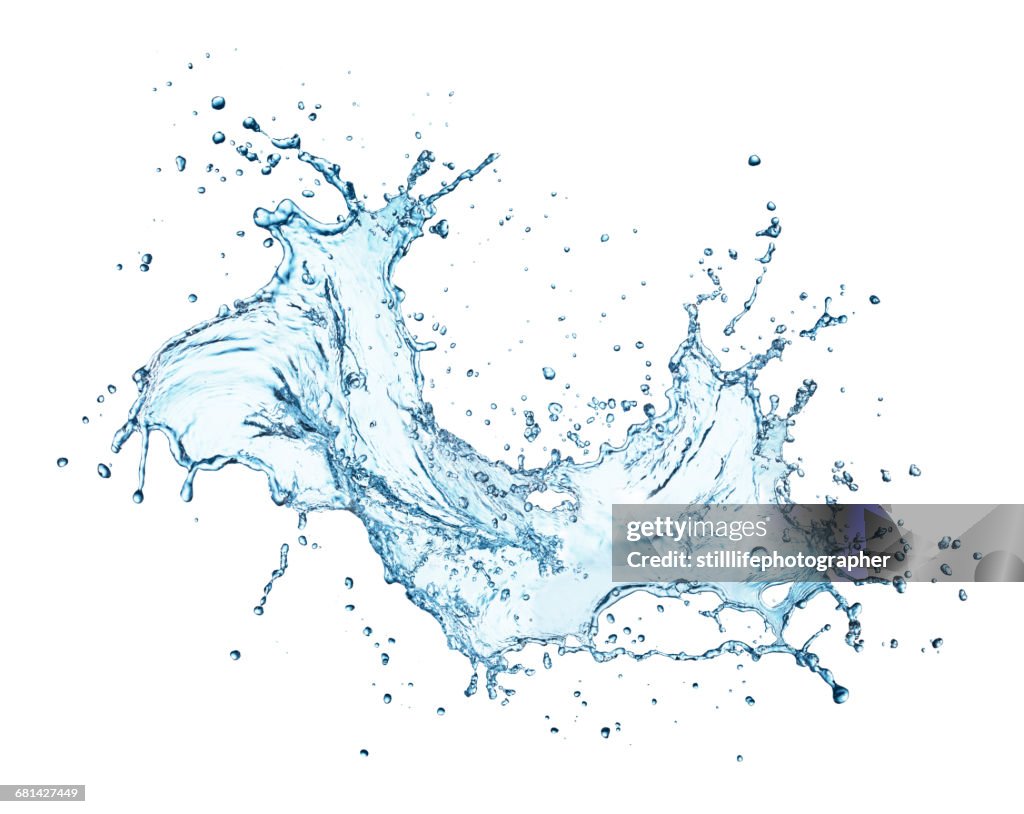 Water splash explosion