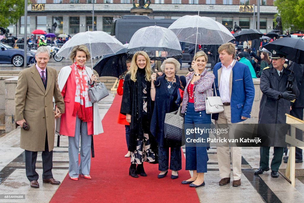 King and Queen Of Norway Celebrate Their 80th Birthdays - Lunch on the Royal Yacht - Day 2