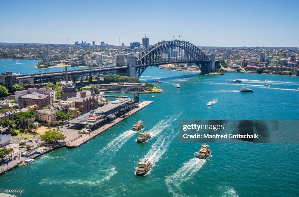 Sydney Cove and Harbour Bridge