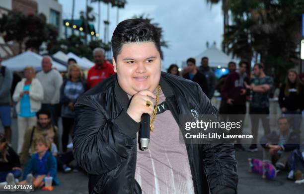 Rapper Jovan Armand performs at Mother's Day Night Out Concert at Surf City Nights on May 9, 2017 in Huntington Beach, California.