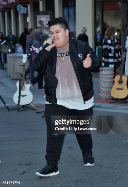 Rapper Jovan Armand performs at Mother's Day Night Out Concert at Surf City Nights on May 9, 2017 in Huntington Beach, California.