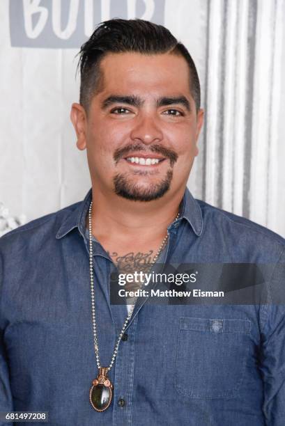 Chef Aaron Sanchez discusses the show "MasterChef" at Build Studio on May 10, 2017 in New York City.