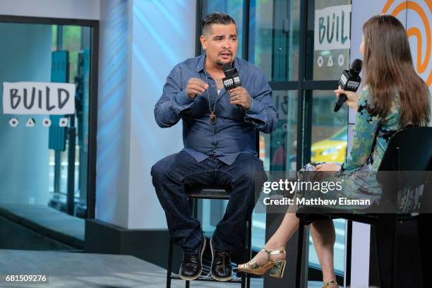 Chef Aaron Sanchez discusses the show "MasterChef" at Build Studio on May 10, 2017 in New York City.