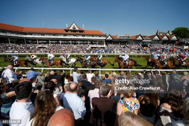 Oisin Murphy riding Montaly on their way to winning The 188Bet Chester Cup Handicap Stakes at Chester Racecourse on May 10, 2017 in Chester, England.