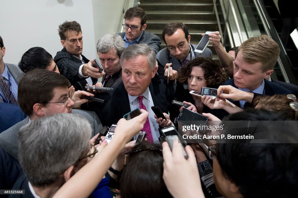 Senators Speak To Press On President Trump's Firing Of FBI Director James Comey