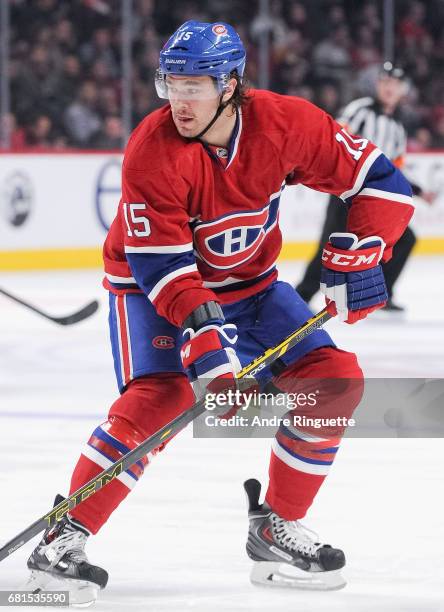 Parenteau of the Montreal Canadiens plays in the game against the Philadelphia Flyers at the Bell Centre on November 15, 2014 in Montreal, Quebec,...