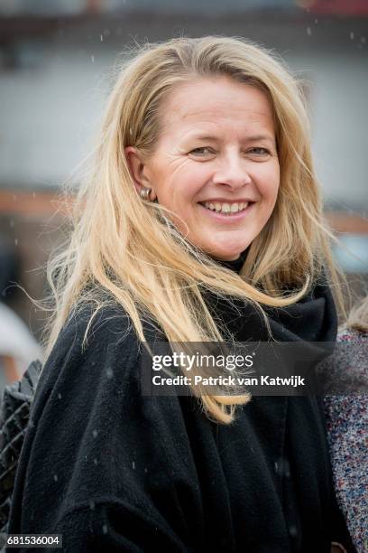 Princess Mabel of Orange-Nassau attends a lunch on the Royal yatch, Norge, on the ocassion of the celebration of King Harald and Queen Sonja of...