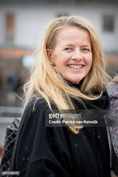 Princess Mabel of Orange-Nassau attends a lunch on the Royal yatch, Norge, on the ocassion of the celebration of King Harald and Queen Sonja of...