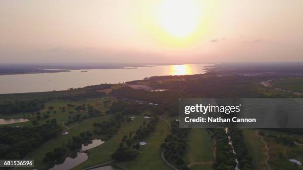 areal view of texas landscape - grapevine texas stock pictures, royalty-free photos & images