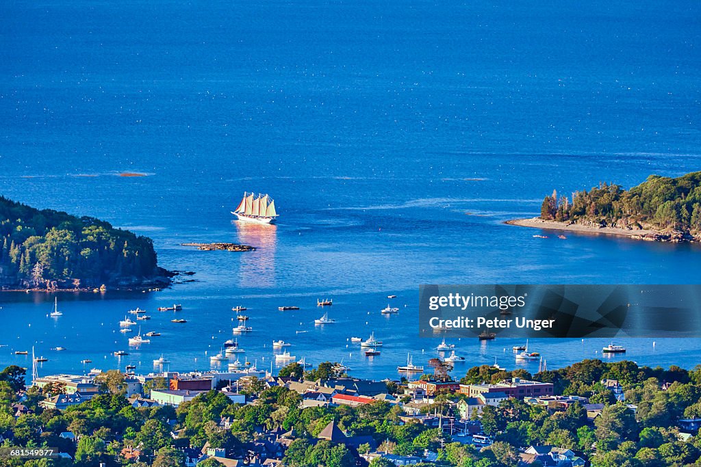 The Town Of Bar Harbor,Maine,USA