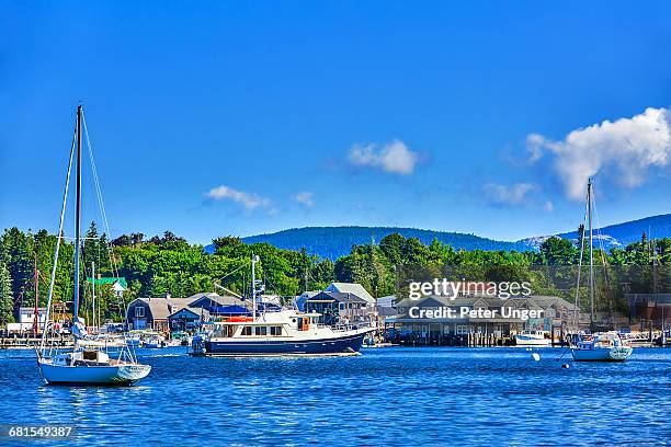 southwest harbor,acadia national park,maine - maine imagens e fotografias de stock