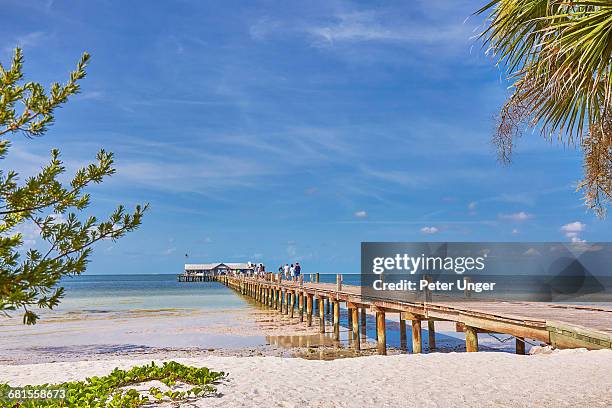 anna-maria-island-pier,florida - anna maria island foto e immagini stock