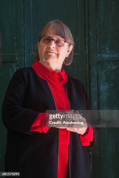 Phyllida Barlow attends at the opening of her new exhibition at the British pavilion at Giardini during the 57th Internaztional Art Exhibition of La...