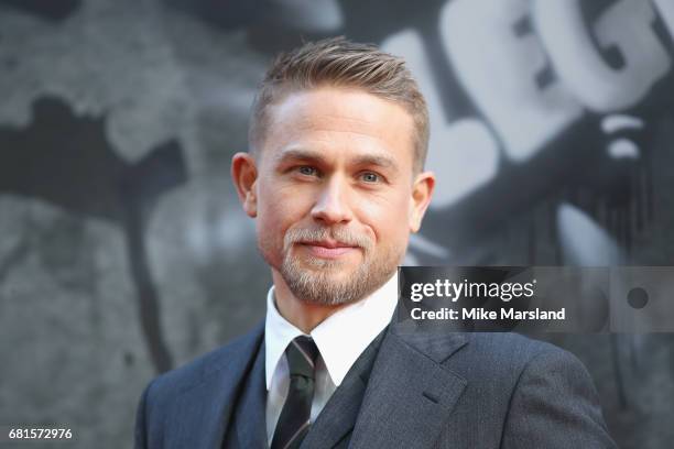 Charlie Hunnam attends the European premiere of "King Arthur: Legend of the Sword" at Cineworld Empire on May 10, 2017 in London, United Kingdom.