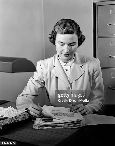 Secretary Reading 17,655 Business Woman Reading Documents Stock Photos, High-Res Pictures ...