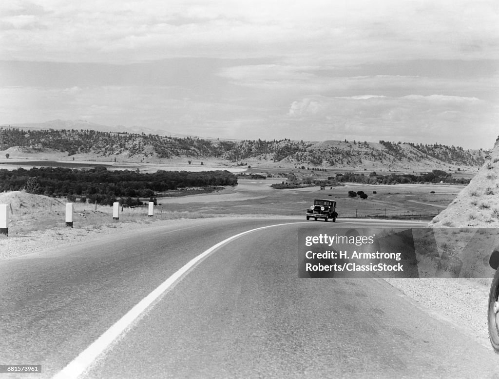 1930s 1940s CAR DRIVING ON...