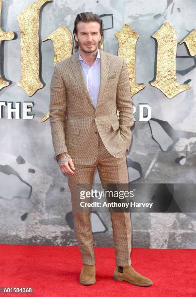 David Beckham attends the "King Arthur: Legend of the Sword" European premiere at Cineworld Empire on May 10, 2017 in London, United Kingdom.