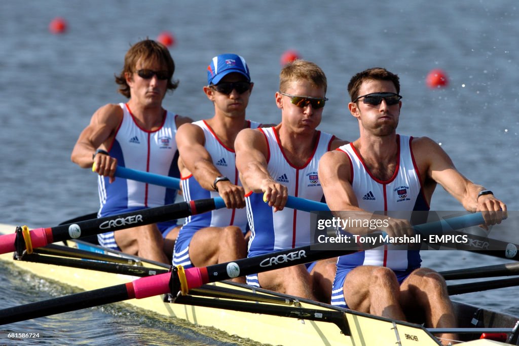 Mike Rowing Great Britain's Mike Hennessy, Tim Male, Nick English and Mark Hunter ...