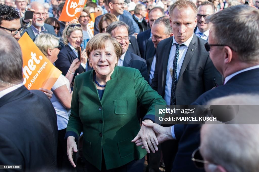 GERMANY-POLICICS-NRW-VOTE-MERKEL