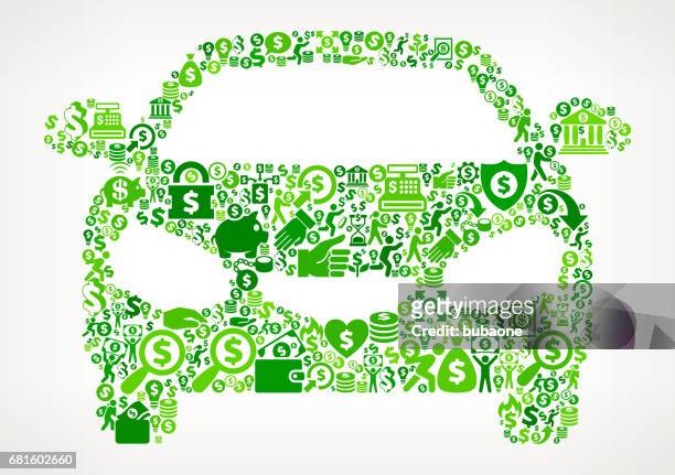ilustrações de stock, clip art, desenhos animados e ícones de car  money and finance green vector icon background - status car