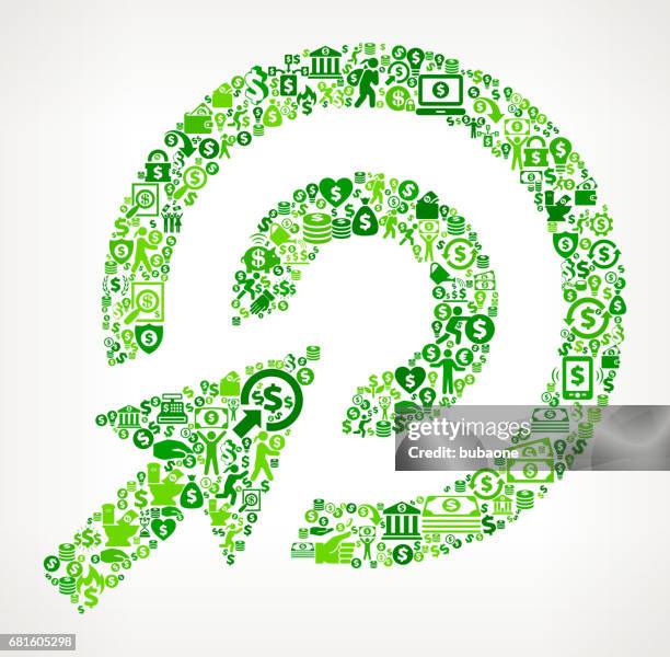 target cursor money and finance green vector icon background - guy pointing down stock illustrations