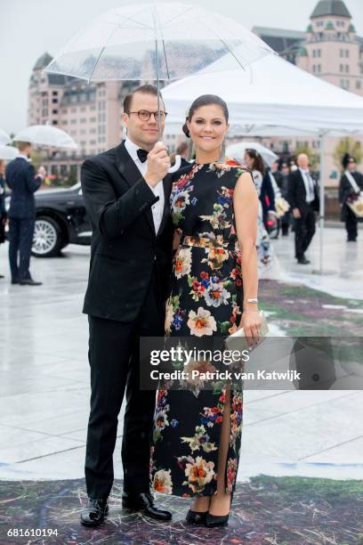 Crown Princess Victoria and Prince Daniel of Sweden arrive at the Opera House on the ocassion of the celebration of King Harald and Queen Sonja of...