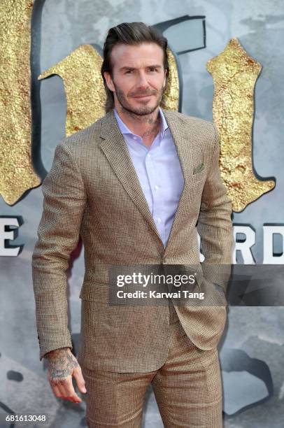 David Beckham attends the European premiere of "King Arthur: Legend of the Sword" at Cineworld Empire on May 10, 2017 in London, United Kingdom.