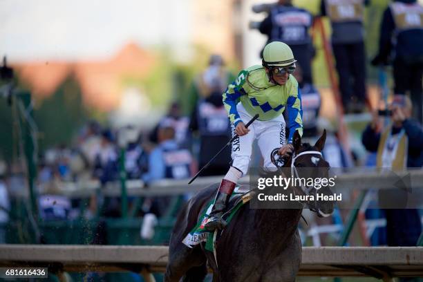 Kentucky Derby: John Velazquez in action aboard Always Dreaming during race at Churchill Downs. Louisville, KY 5/6/2017 CREDIT: Laura Heald